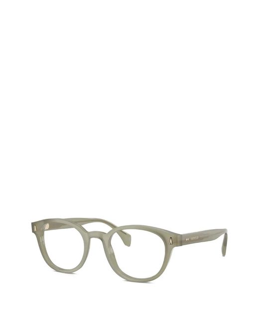 Moncler Gray Round-Frame Glasses