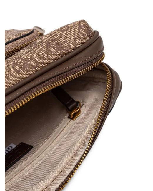 Marsupio Con Monogramma di Guess in Brown da Uomo