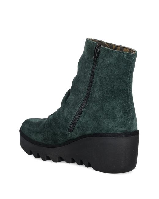 Fly London Green Stiefeletten Mit Reißverschluss