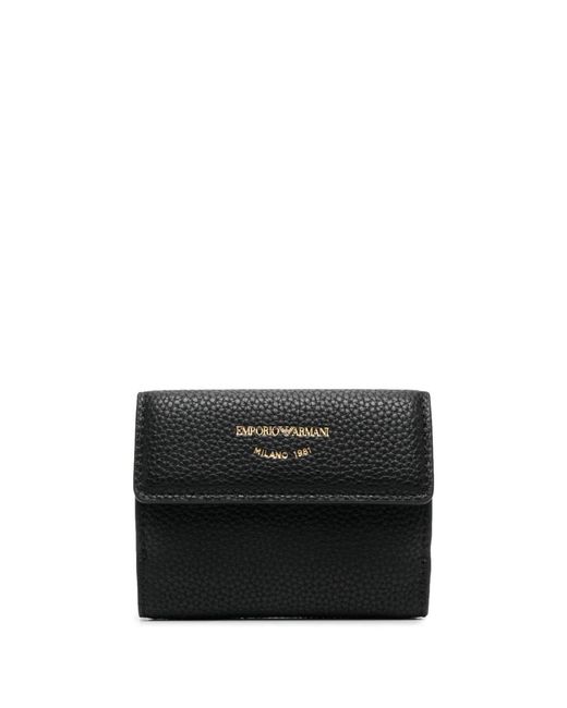Emporio Armani Black Trifold Wallet
