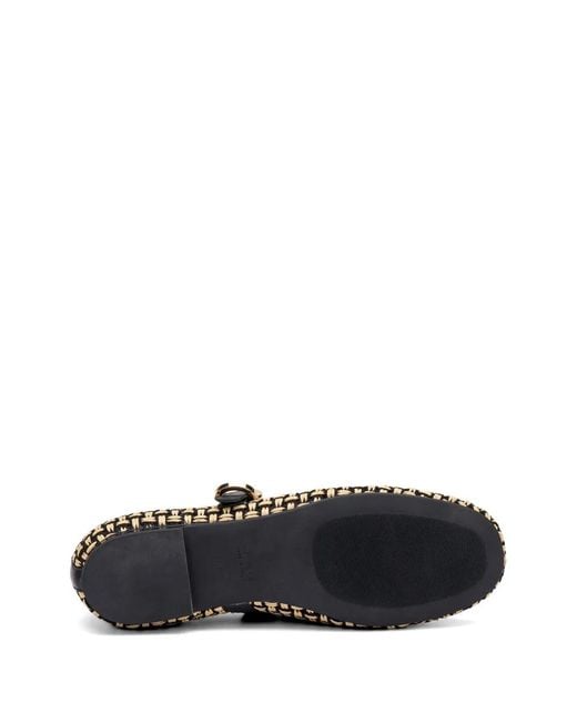 Frau White Two-Tone Ballet Flats
