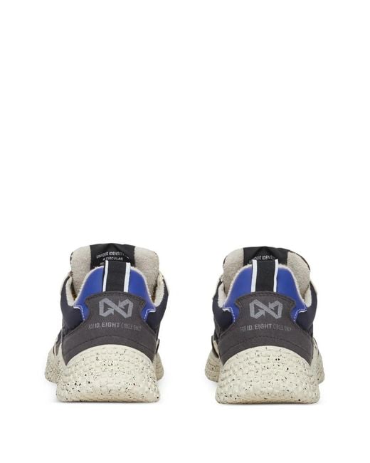 ID EIGHT Blue Hana Arrow-Detail Sneakers for men