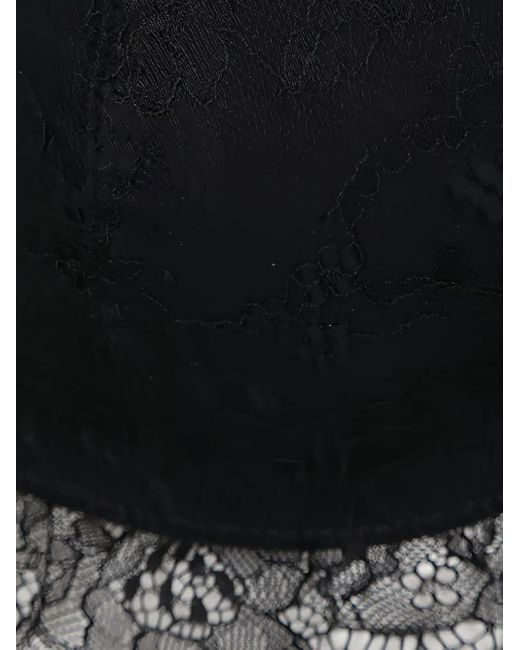LoveStories Black Lace-Trimmed Triangle Bra