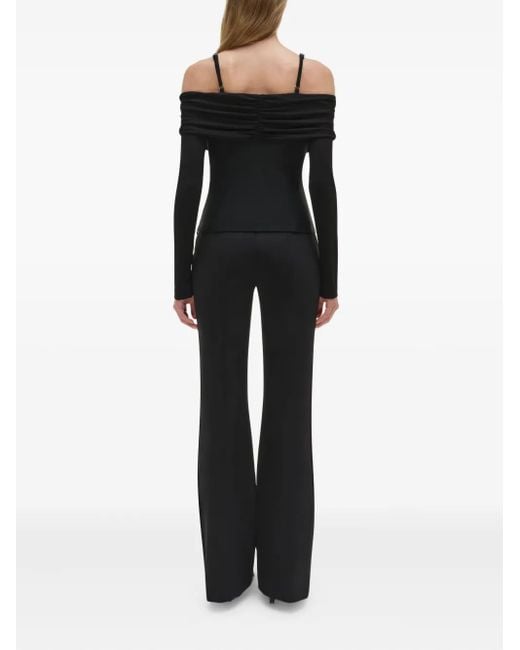 Jonathan Simkhai Off-Shoulder Top in het Black