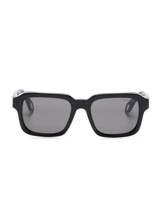 Giorgio Armani Gray Rectangle-frame Sunglasses for men