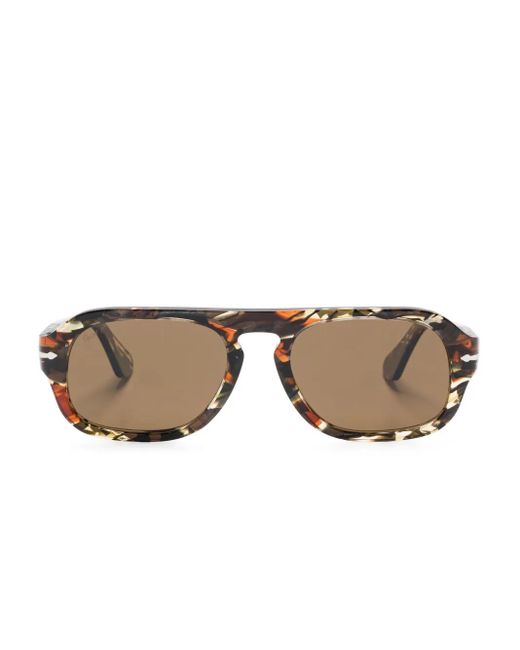 Lunettes De Soleil À Monture Effet Écaille De Tortue Persol en coloris Brown