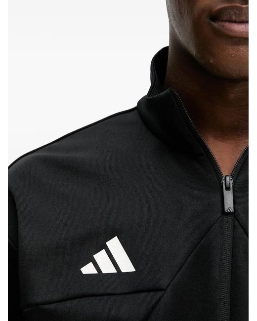Adidas Black Tiro Zip-Up Track Jacket for men