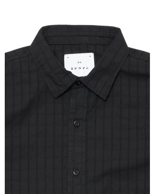 Edwin Black Sebastian Stripe-Pattern Shirt for men
