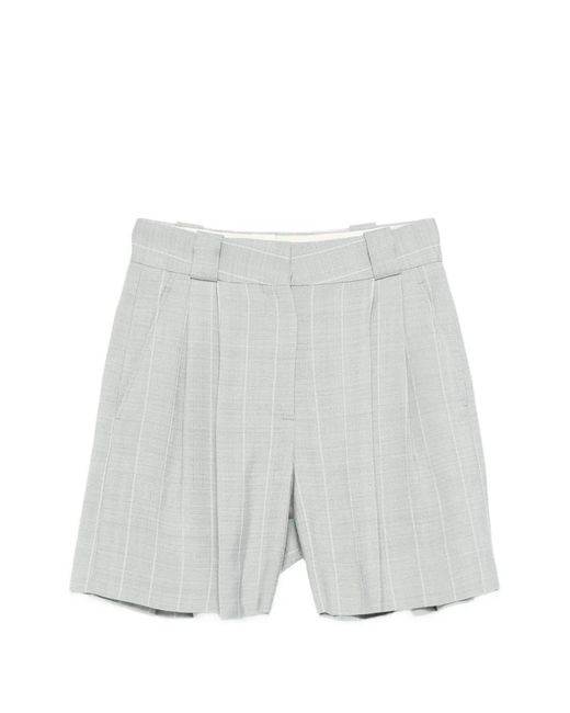 Blazé Milano White Short After You Fell À Fines Rayures