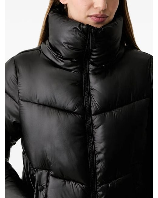 DKNY Black Quilted Puffer Jacket