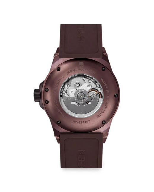 Hydrogen Brown Vento 44Mm Skeleton Dial Watch for men