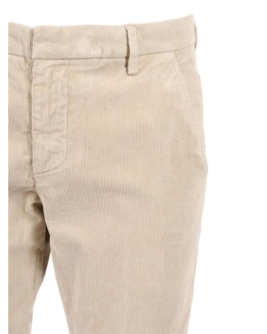 Dondup Natural Gaubert Corduroy-Cuffed Trousers for men