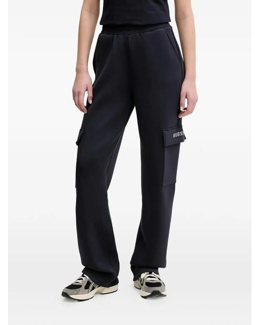 Guess Blue Slash-Pocket Track Pants