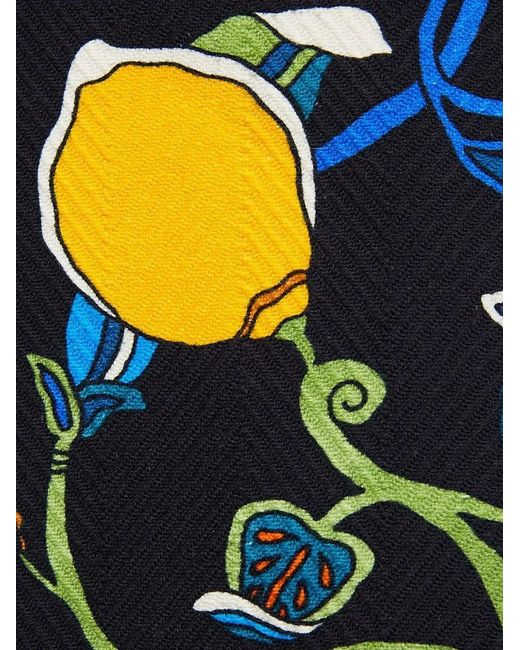 LaDoubleJ Blue Floral-Print Shift Dress