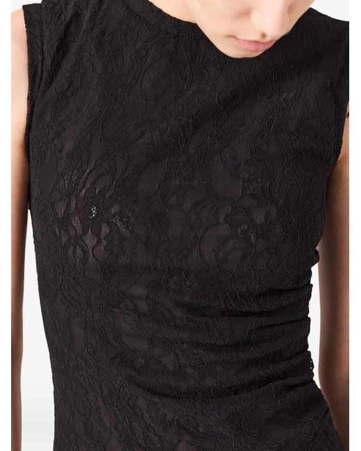 Stella McCartney Black Robe Courte À Design Transparent