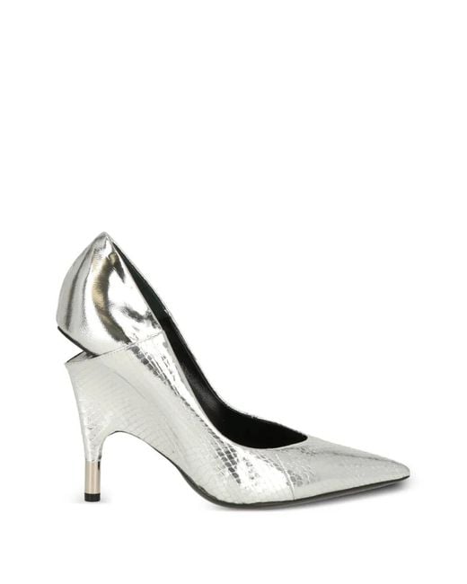 Tom Ford White Pointed-Toe Heeled Pumps