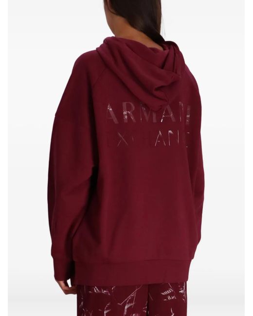 ARMANI EXCHANGE ドローストリング パーカー Red