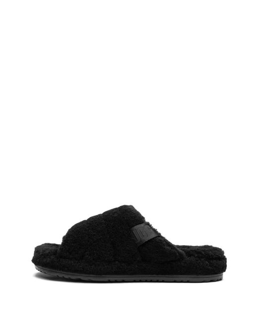 Ugg Black Fluff You Slides for men