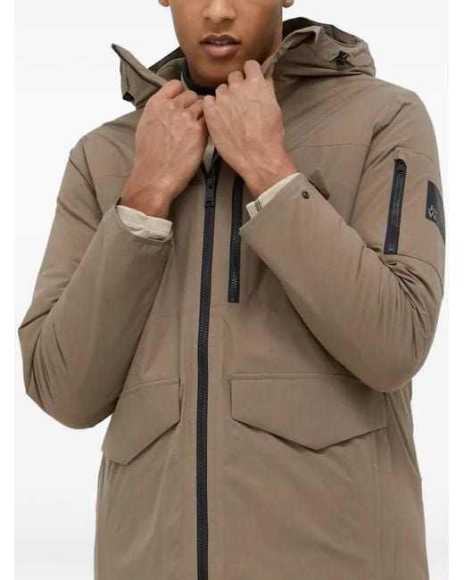 Jack Wolfskin Brown Hooded Zip Jacket for men