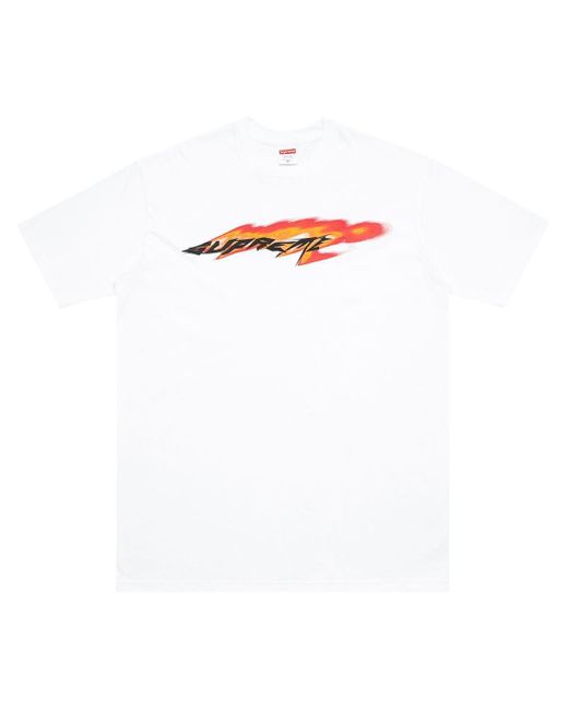 Supreme Wind Cotton T-shirt in White 