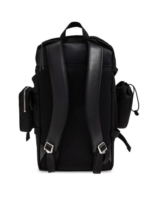 Jil Sander Black Backpack for men