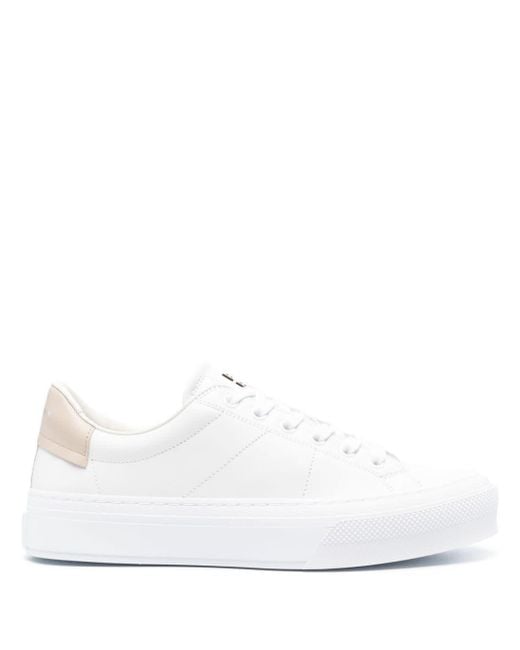 Givenchy 4g Sneakers Met Plakkaat in het White