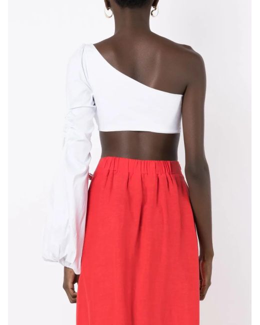 Amir Slama White Single Long-Sleeve Blouse