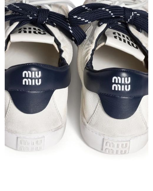 Miu Miu Multicolor Deco Leather Sneakers