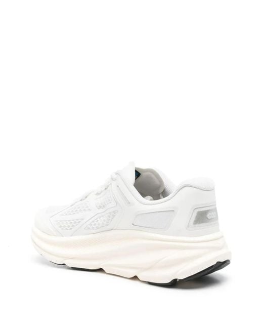 Hoka One One White Hooded Short Down Jacket