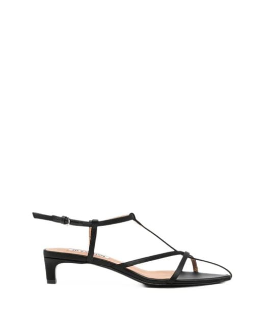 Jil Sander White Strappy Pointed-Toe Sandals