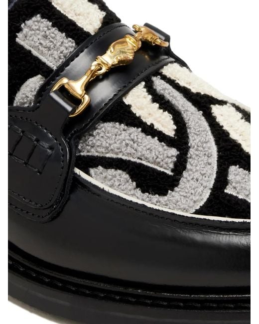 Filling Pieces Black Gowtu Horsebit Loafers