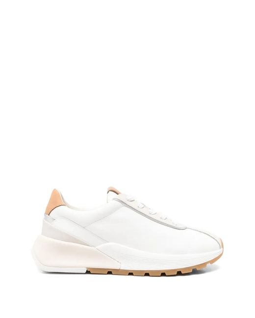 Geox White Baskets Metropoli À Empiècements