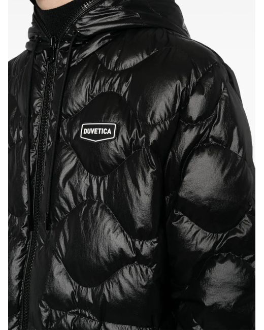 Duvetica Black Lucio Quilted Puffer Jacket for men