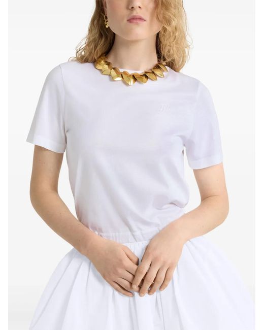 Patou White Open-Back T-Shirt