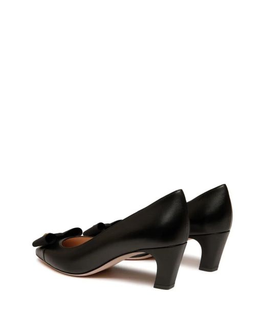 Bally Black B-Bow Pumps