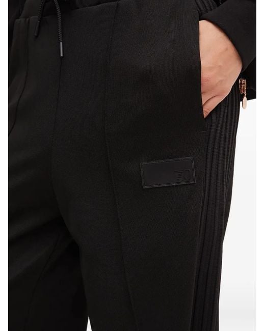 EA7 Black Drawstring Track Pants
