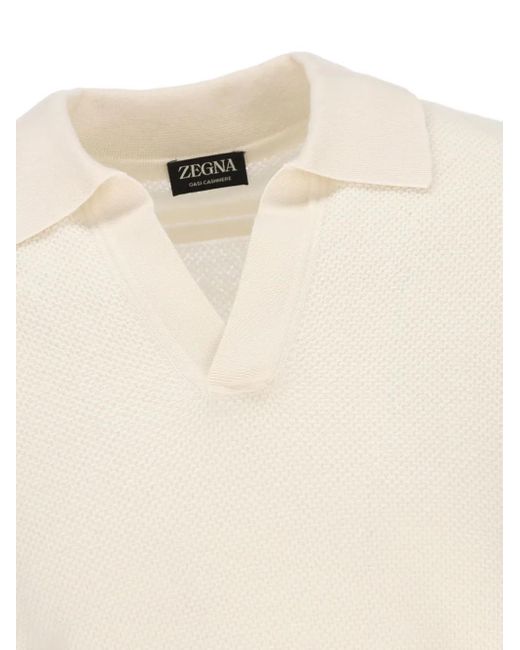 Zegna White T-shirt And Polo Shirt for men