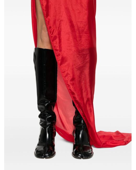 Robe Edfu T à design asymétrique Rick Owens en coloris Red