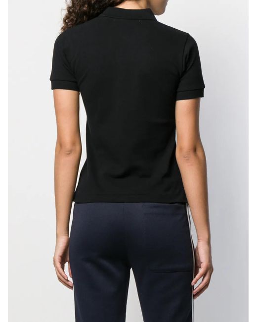 COMME DES GARÇONS PLAY Black Embroidered Heart Polo Shirt