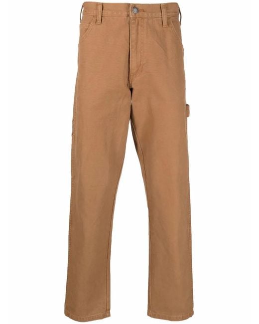 Pantalones con parche del logo en la parte trasera Dickies de hombre de color Brown