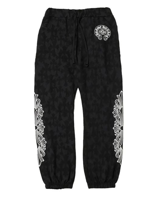 Chrome Hearts Black Cemetery Track Pants for men