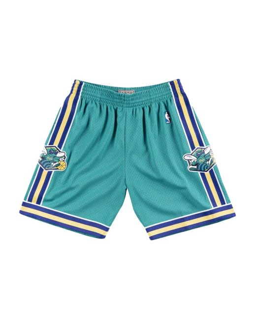 Mitchell & Ness Blue Nba New Orleans Hornets Road 2005/06 Swingman Shorts for men
