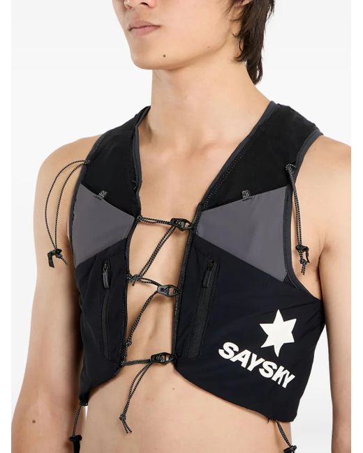 Saysky Black Flow Weste Mit Schnürung