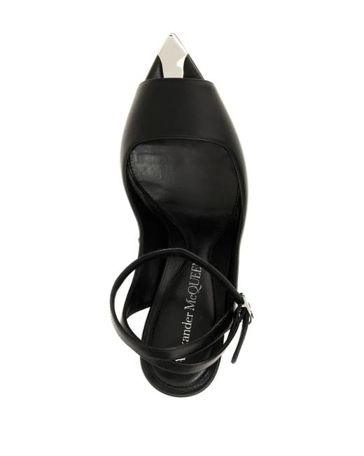 Alexander McQueen Punk アンクルストラップ サンダル 90mm Black