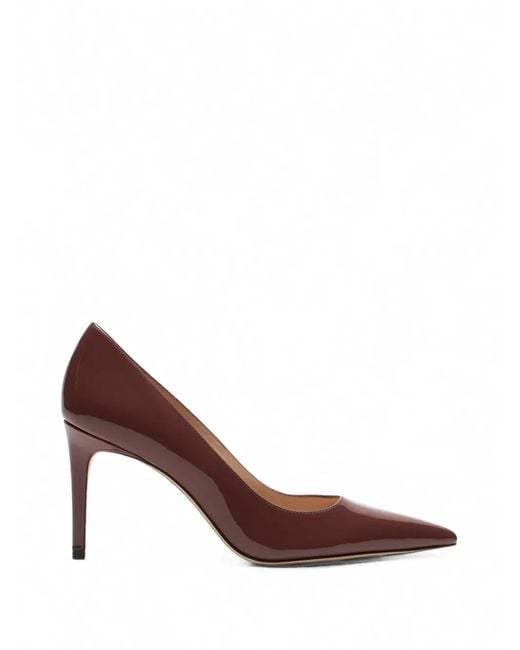 Stuart Weitzman Brown Stuart Power Pointed-Toe Pumps
