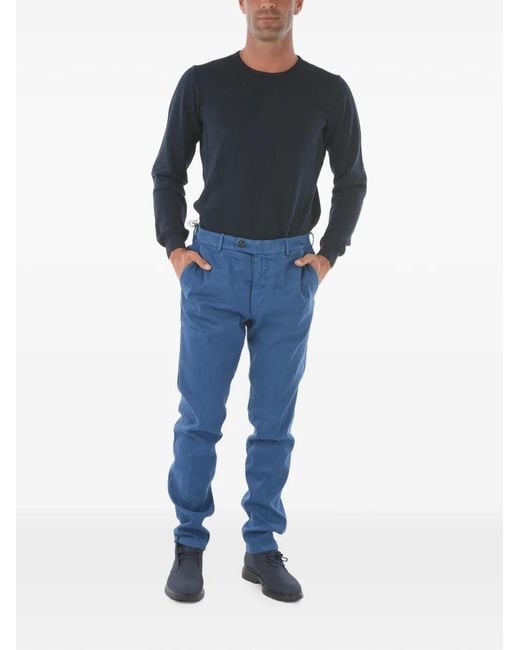 Cruna Blue Marais Trousers for men