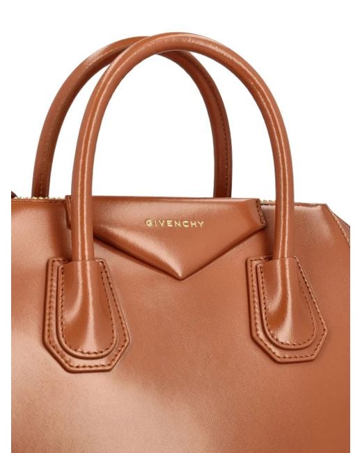 Givenchy Brown Leather Top-Handle Shoulder Bag
