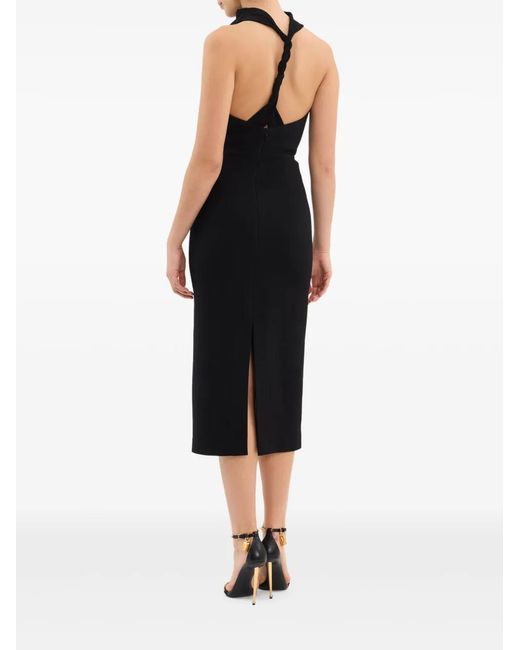 Rebecca Vallance Black Elora Midi Dress