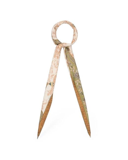 Pierre Louis Mascia White Aloeuw Silk Scarf