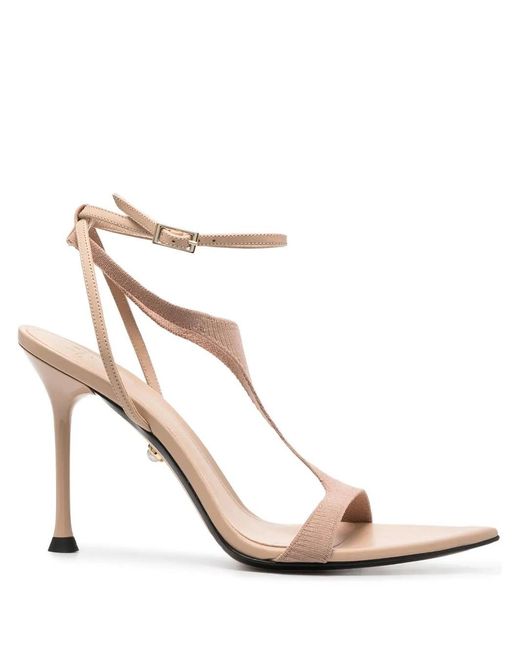 ALEVI White Jackie T-Bar Sandals